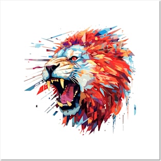 Lion Animal Freedom World Wildlife Wonder Abstract Posters and Art